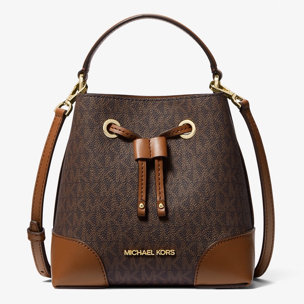 Michael Kors Mercer Small Logo Bucket Bag